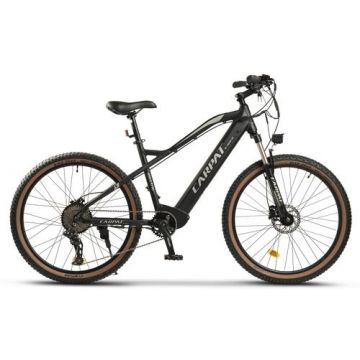 Bicicleta Electrica MTB Hidraulica Carpat C275H7E, roti 27.5inch, autonomie pana la 60 Km, motor 250W, viteza maxima 25 km/h (Negru/Gri)