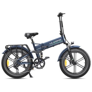 Bicicleta electrica pliabila Ulzomo Dunes 20 E-bike, 750W, 48V 16Ah, autonomie 120km, viteza maxima 40km/h, Blue, 20''