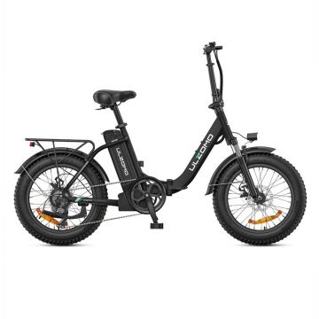 Bicicleta electrica pliabila ULZOMO E-bike Dolphin 20, 350W, 36V 13Ah, autonomie 89km, viteza maxima 25km/h, Black, 20''