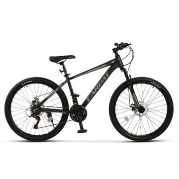 Bicicleta MTB Carpat Montana C2699A 26inch, Schimbator spate Shimano Tourney TZ 7 viteze, Manete schimbator Secventiale 21 Viteze, Cadru Aluminiu, Roti 26 Inch, Frane pe Disc mecanice, Negru/Gri