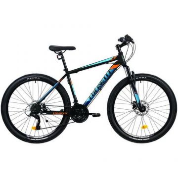 Bicicleta MTB Colinelli 2705, Schimbator Shimano, 21 Viteze, Cadru Otel, Marimea M, Roti 27.5inch, Frane pe Disc, Negru