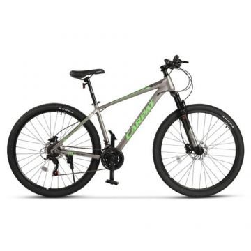 Bicicleta MTB Hidraulica Carpat Acura C2999H 29inch, Schimbator spate Shimano Tourney TZ 7 viteze, Manete Schimbator MicroNew, 21 viteze, Cadru Aluminiu, Roti 29 Inch, Frane Hidraulice, Gri/Verde