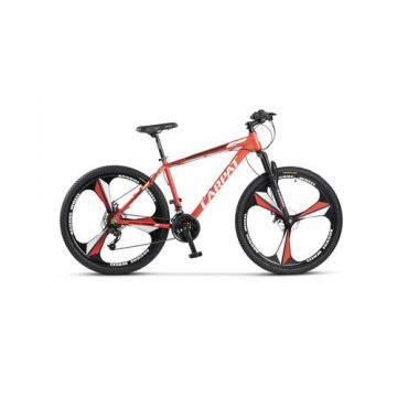 Bicicleta MTB-HT Carpat C2799M, Manete Shimano Rotative, Jante Magneziu, Roti 27.5 inch, Cadru Aluminiu, Frane pe Disc fata/spate, Rosu/Alb/Negru