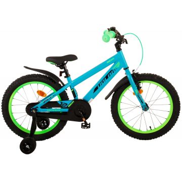 Bicicleta pentru baieti Volare Rocky, 18 inch, culoare verde, frana de mana fata si contra