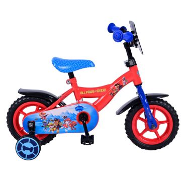 Bicicleta pentru copii Paw Patrol, 10 inch, culoare rosu/albastru, fara frana