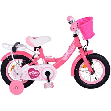 Bicicleta pentru fete Volare Ashley, 12 inch, culoare roz, frana de mana fata si spate