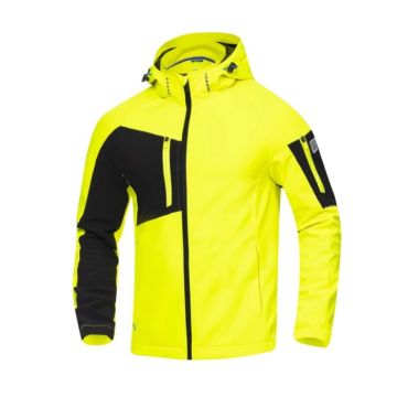 Jacheta softshell CITYCONIC - galben hi vis
