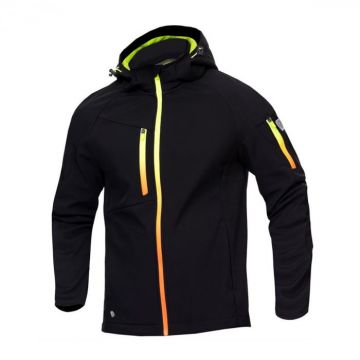 Jacheta softshell CREATRON - negru neon