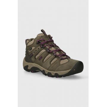 Keen pantofi Koven Mid WP femei, culoarea maro