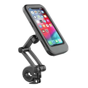 Suport Telefon MRG MHL69L, Pentru Bicicleta / Moto, Impermeabil, Magnetic C1006