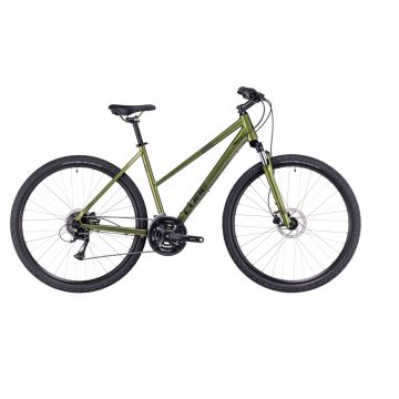 BICICLETA CUBE NATURE TRAPEZE Shinymoss Black 2023 XS (46 cm)