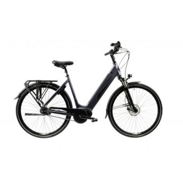 Bicicleta Electrica Corwin 28426, roti 28 Inch, 490mm, motor 250 W, 7 Viteze, Gri