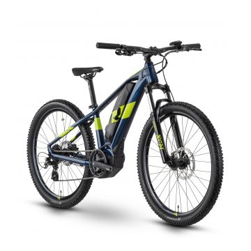 Bicicleta Electrica Raymon HardRay E 1.0 - 26 Inch, Altus, XS, Albastru-Verde