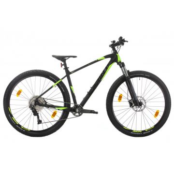 Bicicleta MTB Sprint Apolon Pro 29 Negru Mat/Verde Neon 520 mm