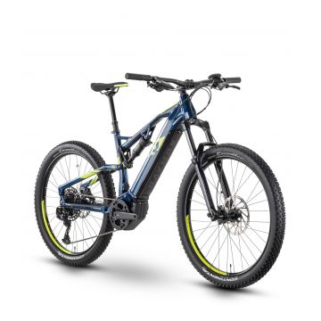 Bicicleta Electrica Full Suspension Raymon FullRay 130E 6.0 - 27.5 Inch, S, Albastru