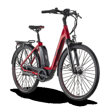 Bicicleta Electrica Oras Raymon CityRay E 4.0 CB - 26 Inch, M, Rosu
