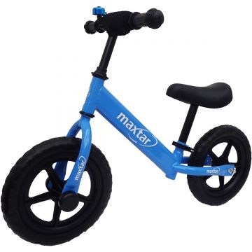 Bicicleta fara pedale Maxtar Sebra, Albastru, 12 inch