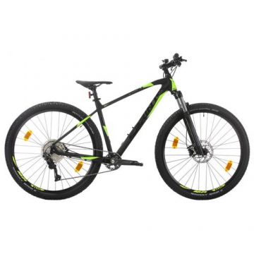 Bicicleta MTB Sprint Apolon Pro 29 Negru Mat/Verde Neon 520 mm 2022