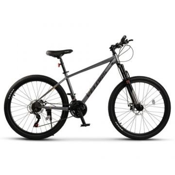 ﻿﻿Bicicleta MTB Velors Rambler V26311A 26inch, Schimbator spate Shimano Tourney TZ, Roti 26 Inch, Manete Schimbator Secventiale 21 Viteze, Frane Disc fata/spate, Gri/Negru