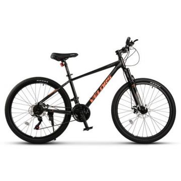 ﻿﻿Bicicleta MTB Velors Rambler V26311A 26inch, Schimbator spate Shimano Tourney TZ, Roti 26inch, 21 Viteze, Frane Disc fata/spate (Negru/Portocaliu)