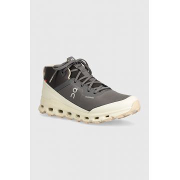 ON running pantofi Cloudroam Waterproof femei, culoarea gri