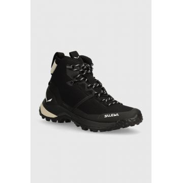 Salewa pantofi Puez Mid Powertex femei, culoarea negru, 00-0000061439