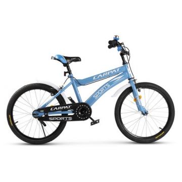 Bicicleta Copii CARPAT C2001RA, Roti 20inch, Sistem de franare mecanic tip V-brake, cadru otel (Albastru)