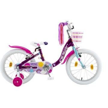 Bicicleta Copii Polar 2024 Spring, roti 18inch, cadru otel, frana V-brake (Mov)