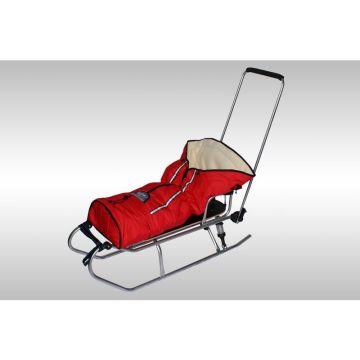 Sanie Sante cu saculet din material polar rosu