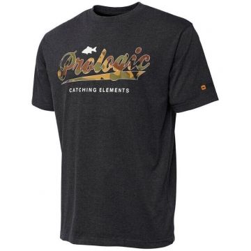 Tricou Prologic Camo Logo Grey Melange (Marime: 2XL)