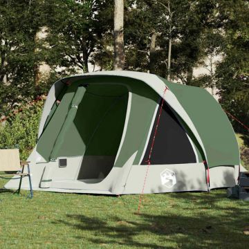 Cort de familie pentru 6 persoane, verde, impermeabil