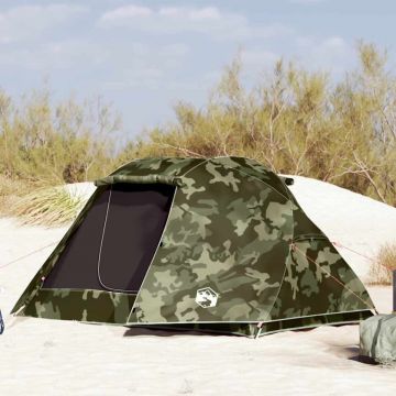 Cort de pescuit pentru 3 persoane, camuflaj, rezistent la apă