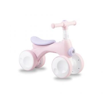 Bicicleta cu lumini, sunet si difuzor de balonase, Momi Tobis - Roz