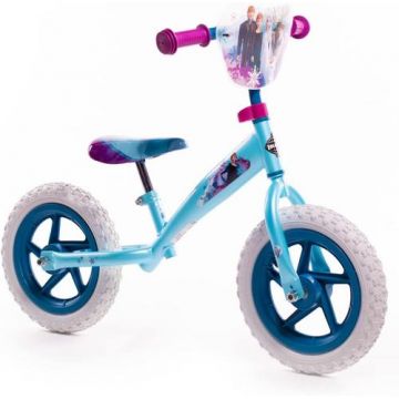 Bicicleta de echilibru pentru copii Huffy Disney Frozen, roti 12inch (Mov/Alb)