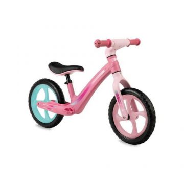 Bicicleta fara pedale Momi Mizo, roti 12inch, Roz Bicicleta fara pedale Momi Mizo, roti 12inch, Roz