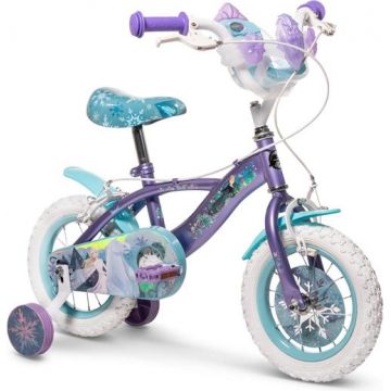 Bicicleta pentru copii Huffy Disney Frozen, roti 12inch (Mov/Alb)