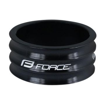 Distantier furca Force 1.1/8 15 mm al., Negru Distantier furca Force 1.1/8 15 mm al., Negru