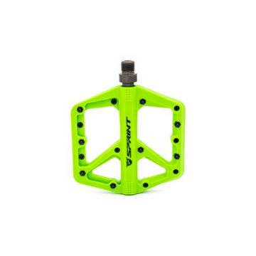 Pedale Sprint Policarbonat cu rulmenti, Verde neon