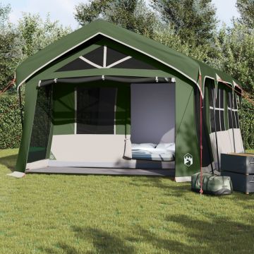 Rucsac camping cu feronerie verzi pentru 10 persoane, impermeabil