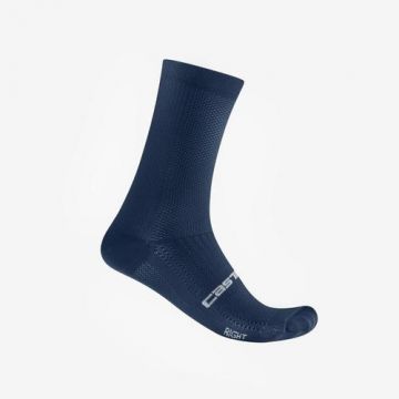 Sosete Castelli Espresso 18, unisex, XXL, 44-47, Albastru