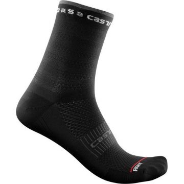 Sosete Castelli Rosso Corsa W 11 pentru femei, S/M 35-38, Negru Sosete Castelli Rosso Corsa W 11 pentru femei, S/M 35-38, Negru