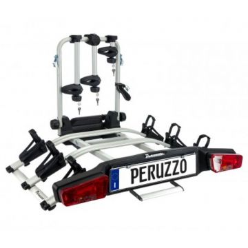 Suport biciclete Peruzzo Zephyr 713/3E cu prindere pe carligul de remorcare - pentru 3 biciclete electrice