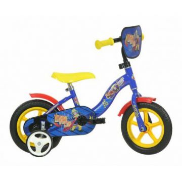 Bicicleta copii 2-3 ani, 10 inch, Pompierul Sam, Dino Bikes DB108LSIP