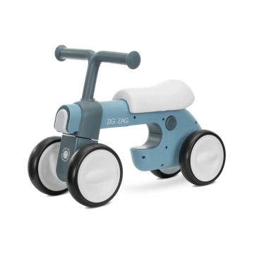 Bicicleta fara pedale cu 4 roti Lorelli Zig Zag Petrol