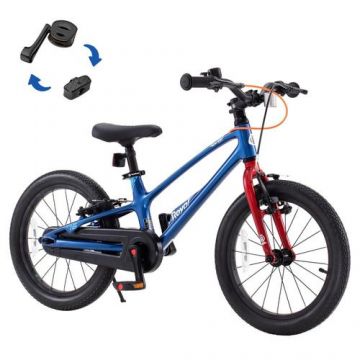 Bicicleta Royal Baby EZ Space Shark, roti 14inch,  Albastru