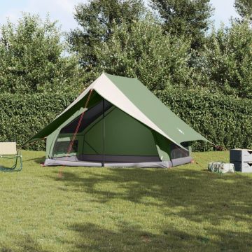Cort Camping A 5 Persoane Verde Impermeabil
