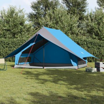 Cort de familie A-Frame 7 persoane Albastru Impermeabil