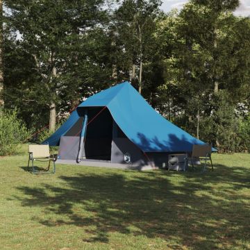 Cort de Familie Tipi Albastru 10-Persoane Impermeabil
