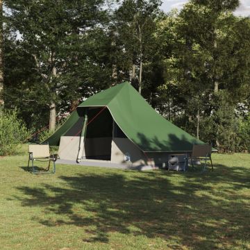 Cort de familie Tipi verde impermeabil pentru 10 persoane