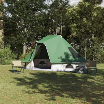 Cort de Familie Tipi Verde pentru 6 Persoane, Rezistent la apă